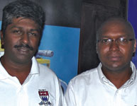 Mervyn Govender, Richards Bay branch chairman (left) together with Erick Wessels at the March Technology evening.